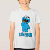 C is voor Cookie Monster Tri-Blend Shirt (Voorkant)