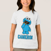 C is voor Cookie Monster Tri-Blend Shirt (Voorkant)