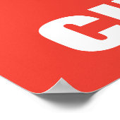 C is voor Cookie Monster | Voeg je naam toe Poster (Hoek)