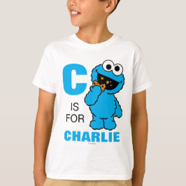 C is voor Cookie Monster | Voeg je naam toe Tri-Blend Shirt
