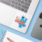 C is voor Cookie Sticker (Laptop met iPhone)
