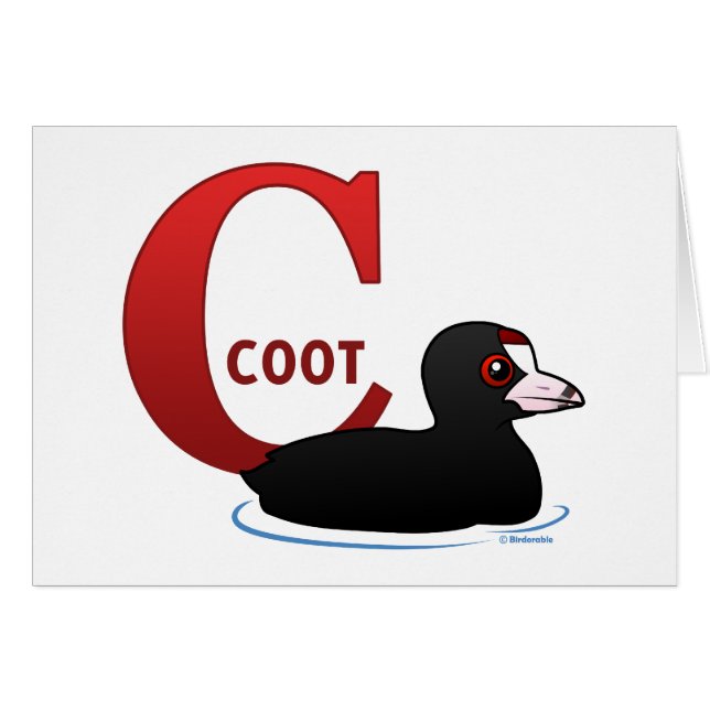 C is voor Coot (Voorkant Horizontaal)