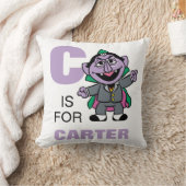 C is voor Count von Count | Jouw namen toevoegen Kussen (Deken)