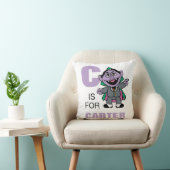 C is voor Count von Count | Jouw namen toevoegen Kussen (Stoel)