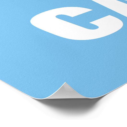 C is voor Count von Count | Jouw namen toevoegen Poster (Hoek)