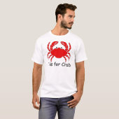 C is voor Crab T-shirt (Voorkant volledig)