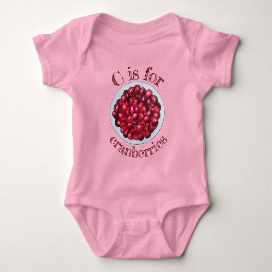 C is voor Cranberries New England Cranberry Bog Romper (Voorkant)