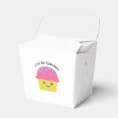 C is voor Cupcake Bedankdoosjes (Voorkant Zijde)