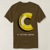 C is voor de bemanning t-shirt (Design voorkant)