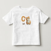 C is voor Katoen Peuter T-shirt (Voorkant)