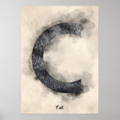 C is voor katten poster (Voorkant)