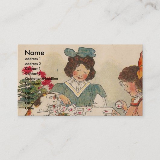 C is voor katten visitekaartje (Voorkant)