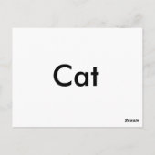 "C" is voor kattenalfabet Flashcard Briefkaart (Achterkant)