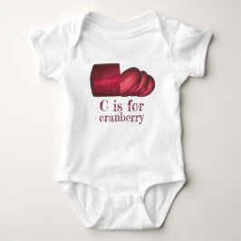 C is voor kerstmis met Thanksgiving Cranberry Romper