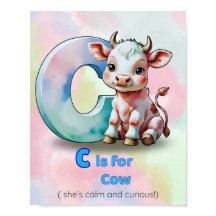 C is voor Koe - Kalme en Nieuwsgierige Dieren Alfa