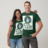 C is voor Koffie op met witte achtergrond T-shirt (Unisex)
