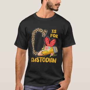 C Is Voor Verzorging Waardering Luipaard Terug Naa T-shirt
