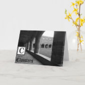 C is voor zwarte en witte Wenskaarten van wassters Kaart (Gele Bloem)