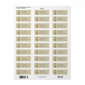 C - Ivoor Elegance Monogram Etiket (Full Sheet)