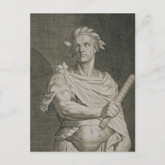 C. Julius Caesar (100-44 voor Christus) keizer van Briefkaart (Voorkant)