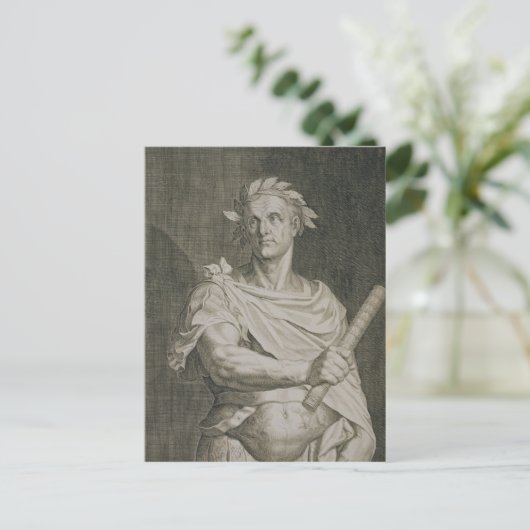 C. Julius Caesar (100-44 voor Christus) keizer van Briefkaart (Staand voorkant)