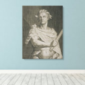 C. Julius Caesar (100-44 voor Christus) keizer van Canvas Afdruk (Insitu (Houten vloer))
