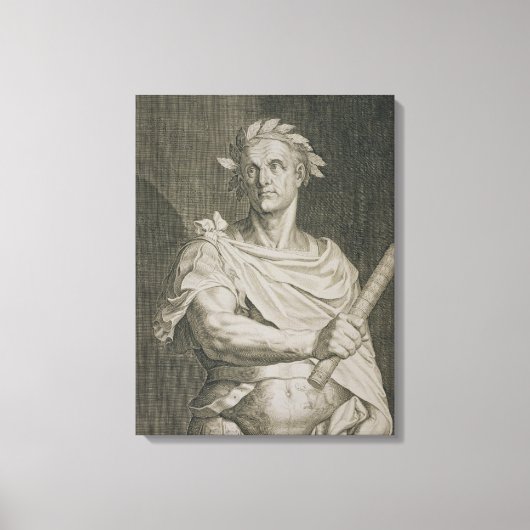 C. Julius Caesar (100-44 voor Christus) keizer van Canvas Afdruk (Voorkant)