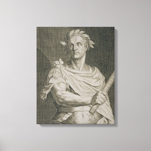 C. Julius Caesar (100-44 voor Christus) keizer van Canvas Afdruk (Voorkant)