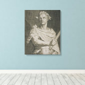 C. Julius Caesar (100-44 voor Christus) keizer van Canvas Afdruk (Insitu (Houten vloer))