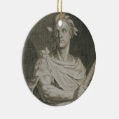 C. Julius Caesar (100-44 voor Christus) keizer van Keramisch Ornament (Rechts)