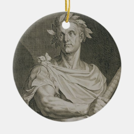 C. Julius Caesar (100-44 voor Christus) keizer van Keramisch Ornament (Voorkant)