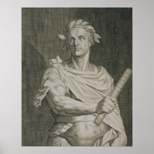 C. Julius Caesar (100-44 voor Christus) keizer van Poster