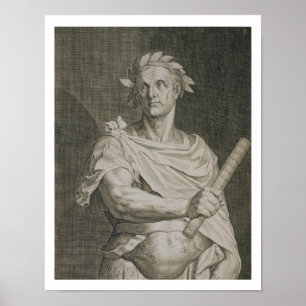 C. Julius Caesar (100-44 voor Christus) keizer van Poster