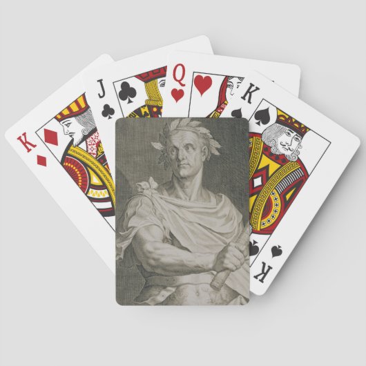 C. Julius Caesar (100-44 voor Christus) keizer van Speelkaarten (Achterkant)
