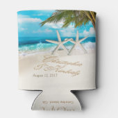 C&K Starfish Couple VRAAG NAAR UW NAMEN IN SAND Blikjeskoeler (Achterkant)