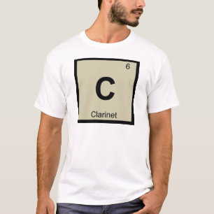 C - Klarinetmuziek Chemie Periodiek Systeem Symboo T-shirt