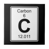 C - Koolstof Tegeltje (Voorkant)