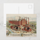 C.L. Centlivre Brewing Company Fabrieksgebouwen. Briefkaart (Voorkant / Achterkant)