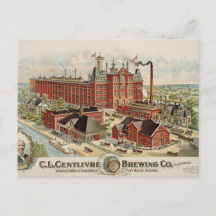 C.L. Centlivre Brewing Company Fabrieksgebouwen. Briefkaart