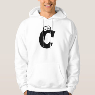 C, letter met oogballen hoodie