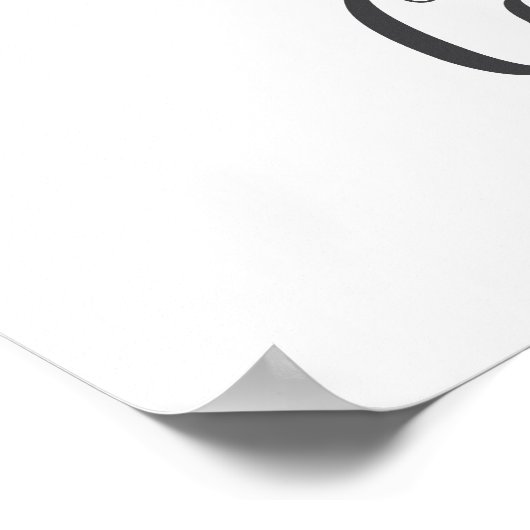 C Letter Monogram Groene Muurprint met Naam voor B Poster (Hoek)