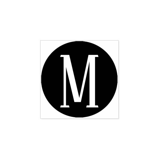 C Lijst monogram AS Rubberstempel (Afrduk)