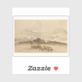 C. Lorrain: Landschap in Latium met Boerderij Arbe Sticker (Vel)