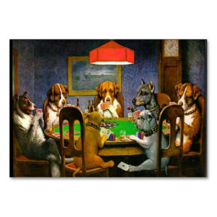 C.M. Coolidge Dogs-speelpoker Kaart