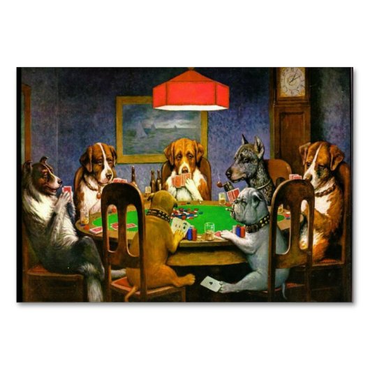C.M. Coolidge Dogs-speelpoker Kaart (Voorkant)