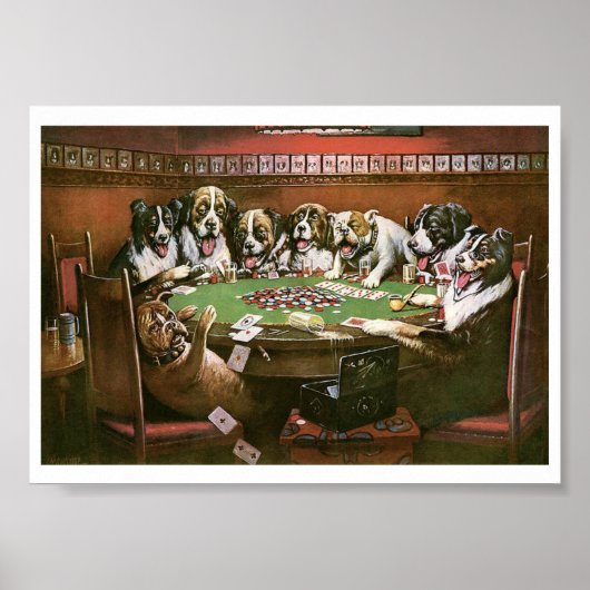 C M Coolidge Poker Sympathie (1903) Poster (Voorkant)