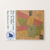 C. M. Miller Map - Puzzle Legpuzzel (Horizontaal)