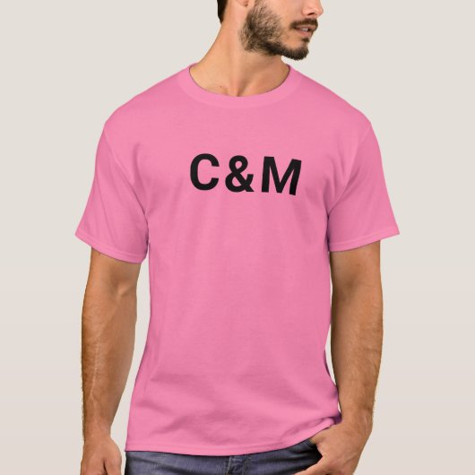 C&M roze T-shirt (Voorkant)