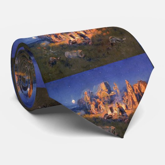 C M Russell Laugh doodt Loniry Western Stropdas (Opgerold)