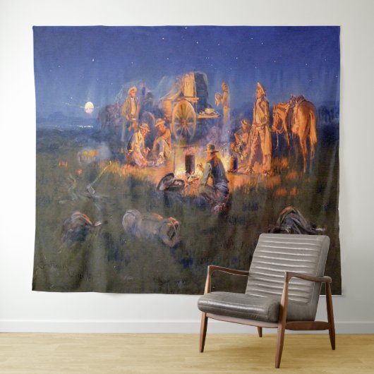 C M Russell Laugh doodt Loniry Western Wandkleed (In Situ (horizontaal))